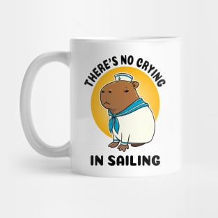 There's no crying in sailing Capybara Sailor Mug